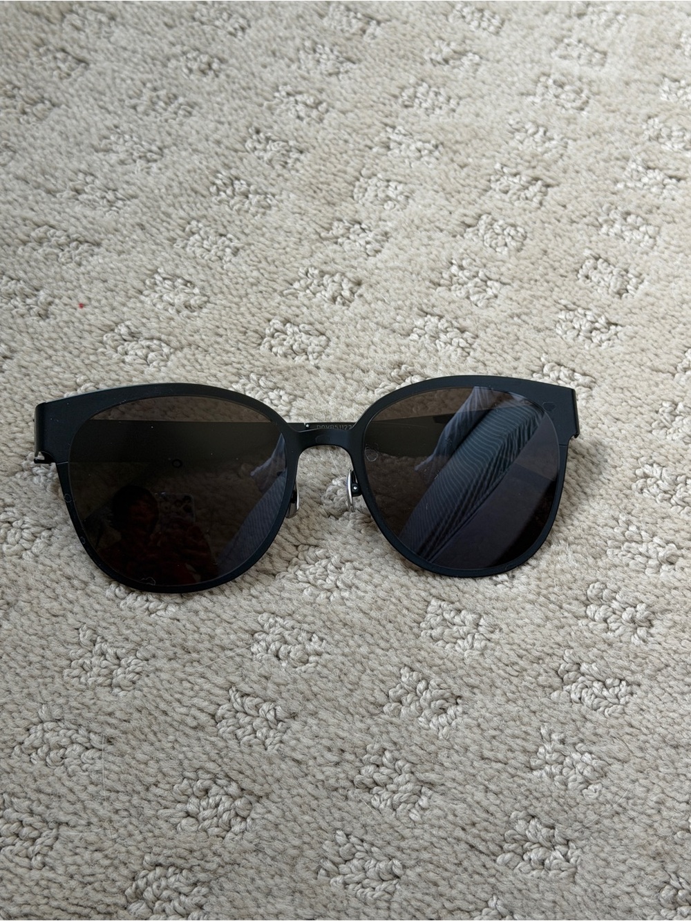 Saint Laurent Black Cat-Eye Sunglasses with Dark Lenses